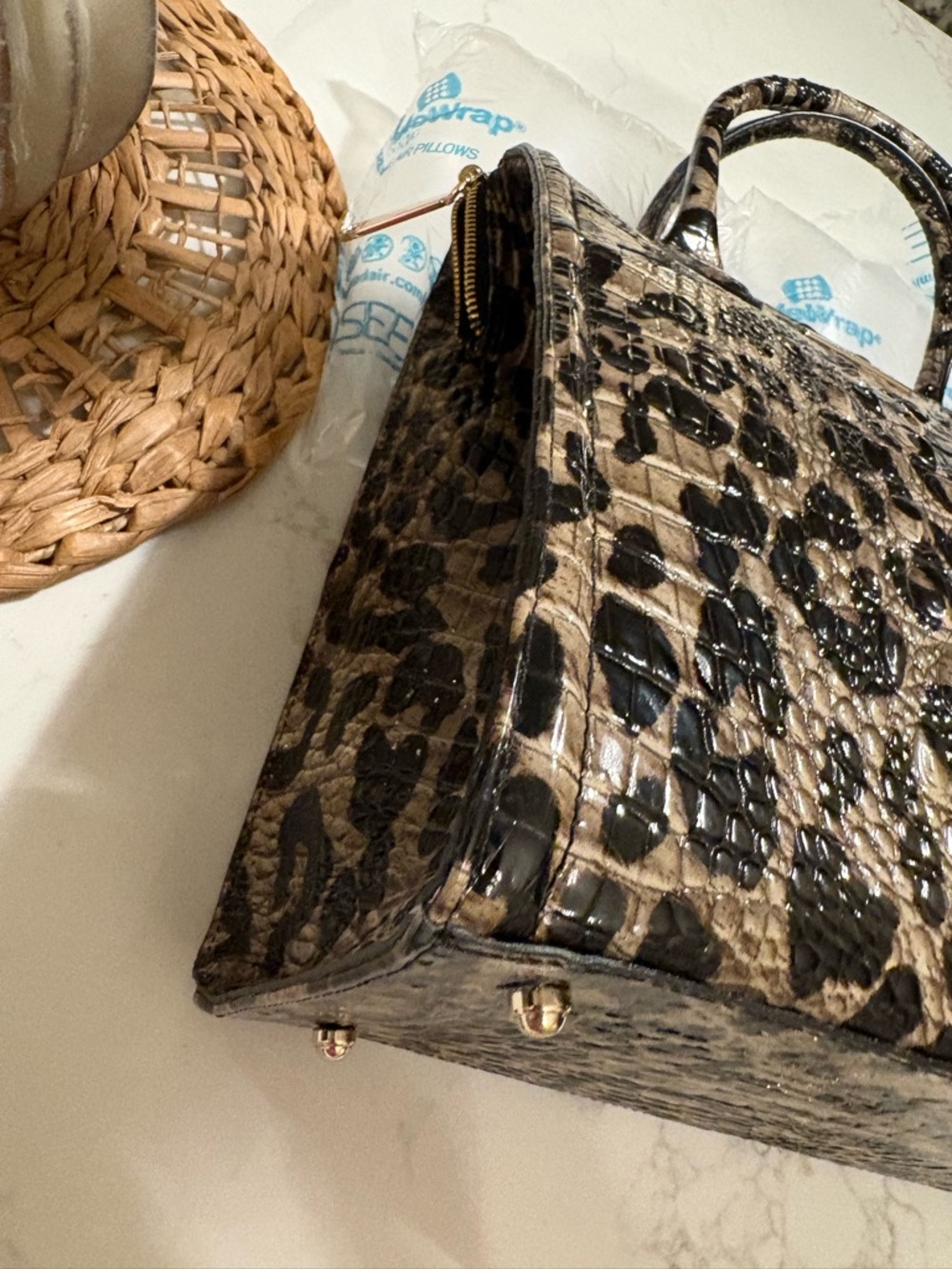 Brahmin Snow Leopard Caroline (like brand new) HTF - Picture 7 of 12